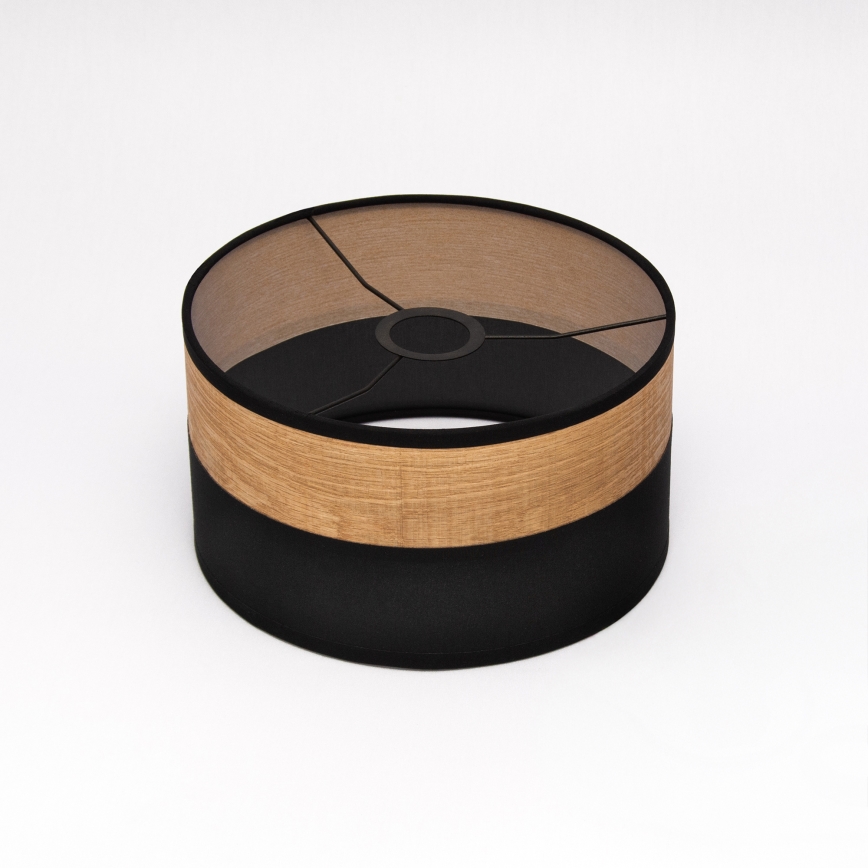 Suspension sur câble ALBA 1xE27/15W/230V Ø 25 cm noir/marron