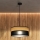 Suspension sur câble ALBA 1xE27/15W/230V Ø 40 cm noir/marron