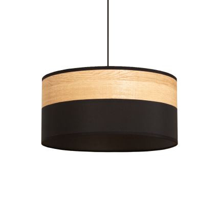 Suspension sur câble ALBA 1xE27/15W/230V Ø 40 cm noir/marron
