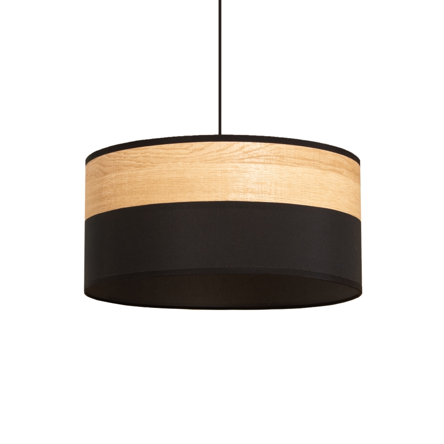 Suspension sur câble ALBA 1xE27/15W/230V Ø 40 cm noir/marron