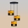Suspension sur câble ALBA 3xE27/15W/230V Ø 40 cm noir/marron