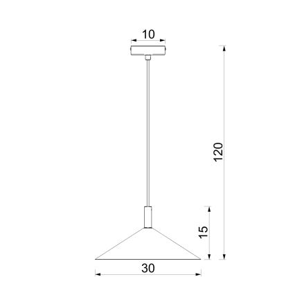 Suspension sur câble ANEGA 1x GX53/15W/230V, Ø 30 cm, marron