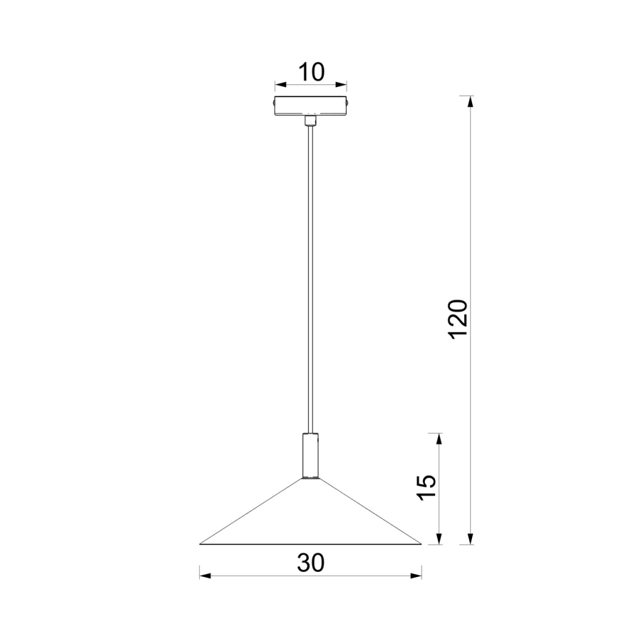 Suspension sur câble ANEGA 1xGX53/15W/230V Ø 30 cm bordeaux