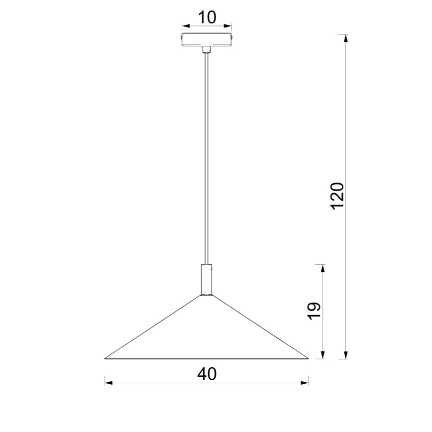 Suspension sur câble ANEGA 1xGX53/15W/230V Ø 40 cm crème