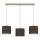 Suspension sur câble ARDEN 3xE27/15W/230V beige/marron