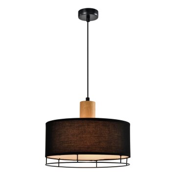 Suspension sur câble ARDI 1xE27/40W/230V noir/marron