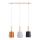Suspension sur câble ASLI 3xE27/15W/230V multicolore