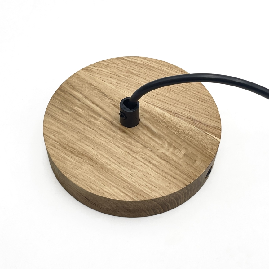 Suspension sur câble ASTA 1xE27/60W/230V Ø 28 cm chêne