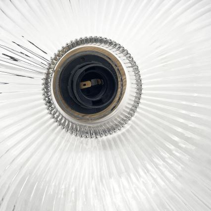 Suspension sur câble ASTA 1xE27/60W/230V Ø 28 cm chêne