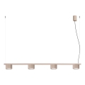 Suspension sur câble AURA, 4 culots GX53, 10 W, 230 V, taupe