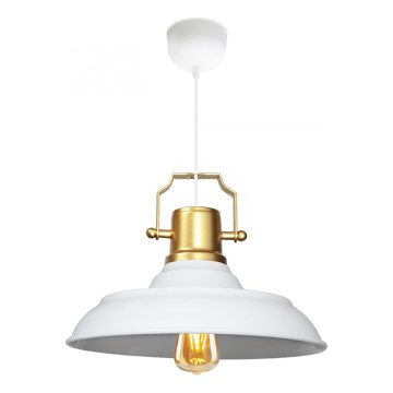 Suspension sur câble AYD 1xE27/40W/230V blanc/doré