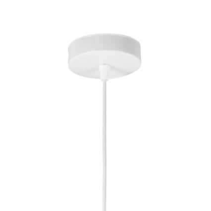 Suspension sur câble BOHO 1xE27/60W/230V Ø 40 cm blanche