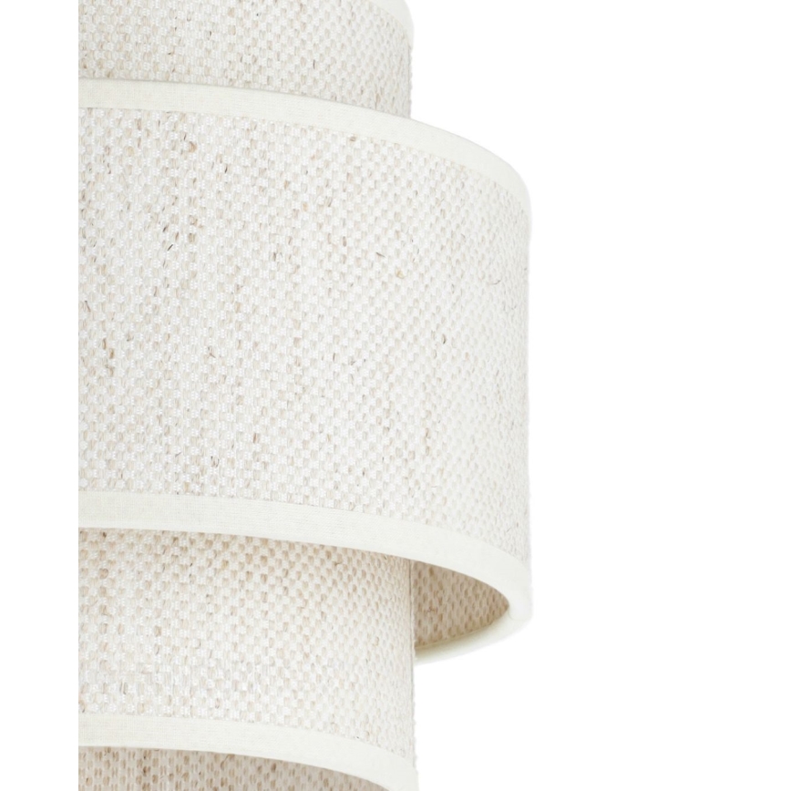 Suspension sur câble BOHO 3xE27/60W/230V blanc