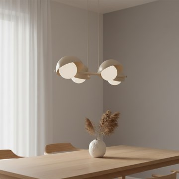 Suspension sur câble BOOM 4xG9/8W/230V beige