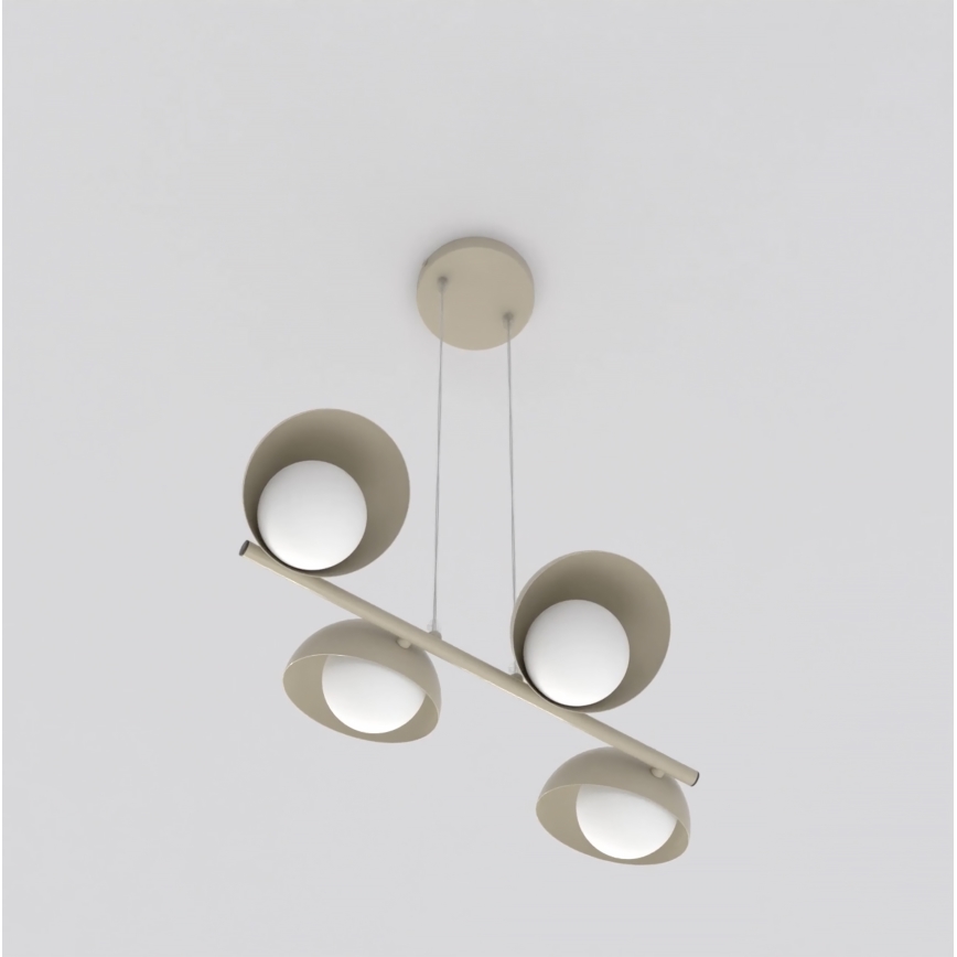 Suspension sur câble BOOM 4xG9/8W/230V beige