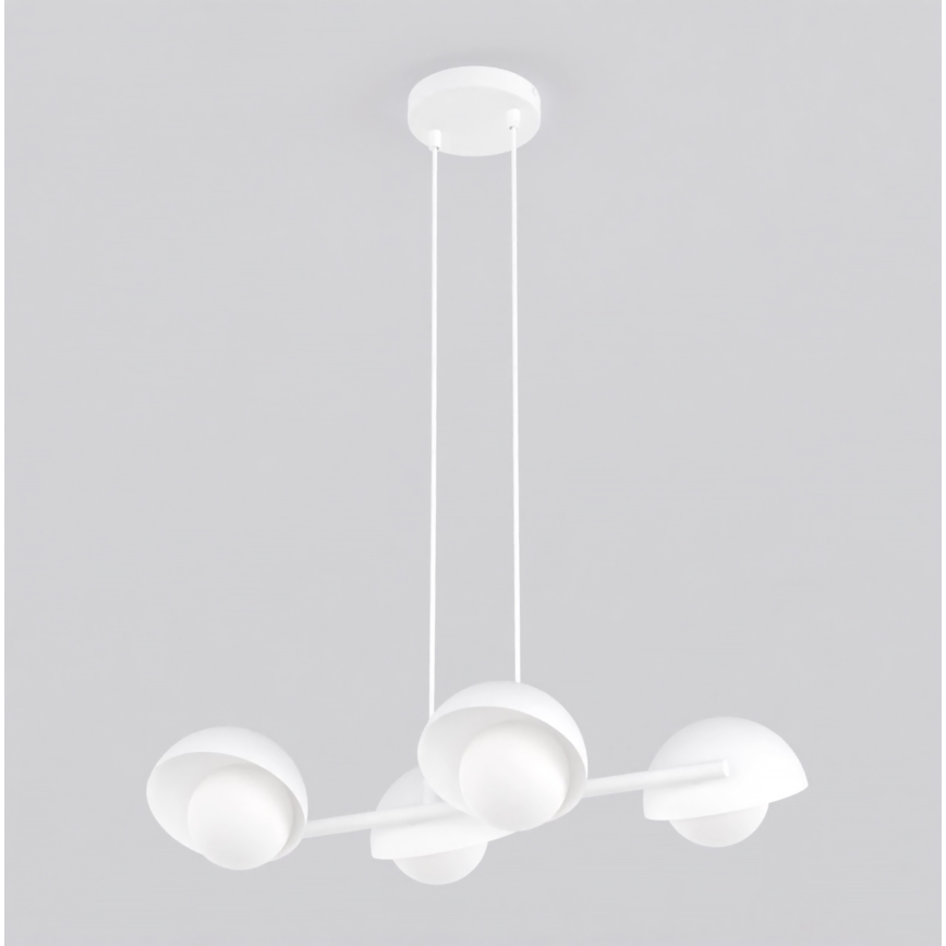Suspension sur câble BOOM 4xG9/8W/230V blanche