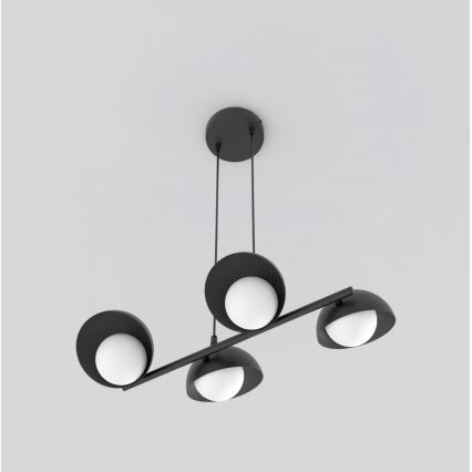 Suspension sur câble BOOM 4xG9/8W/230V noir