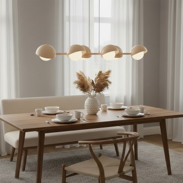 Suspension sur câble BOOM 6xG9/8W/230V beige