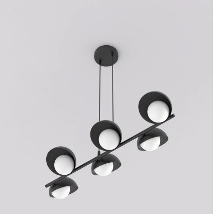 Suspension sur câble BOOM 6xG9/8W/230V noire