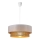 Suspension sur câble BORHO, 1x E27 60W 230V, Ø 50 cm, blanc/jute