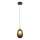 Suspension sur câble CACTUS 1xG9/5W/230V noire