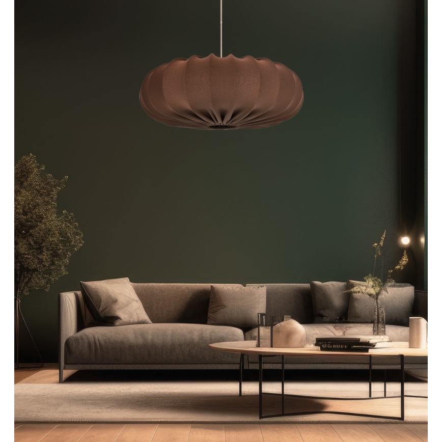 Suspension sur câble CAFEE 1xE27/40W/230V, Ø 52 cm, marron