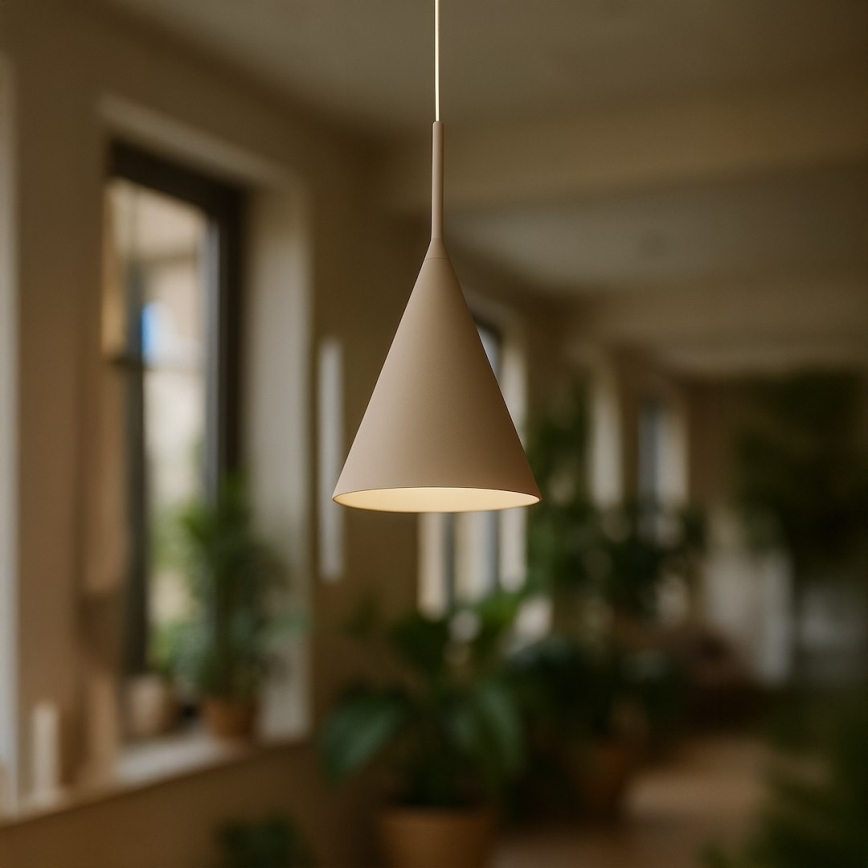 Suspension sur câble CAPITAL 1xGX53/15W/230V Ø 17 cm taupe