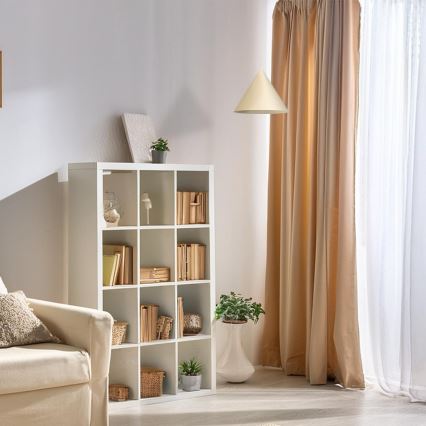 Suspension sur câble CAPITAL 1xGX53/15W/230V Ø 32 cm crème