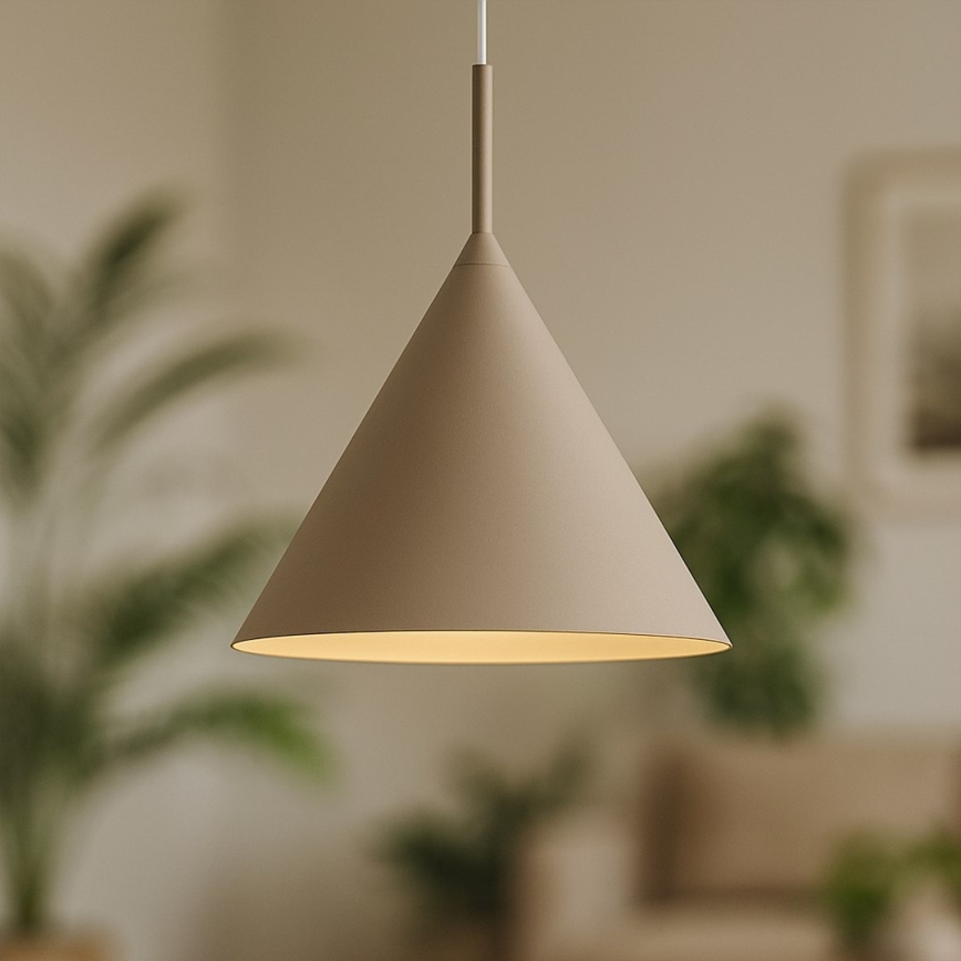 Suspension sur câble CAPITAL, 1xGX53/15W/230V, Ø 32 cm, taupe