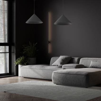 Suspension sur câble CAPITAL 1xGX53/15W/230V Ø 46 cm noire