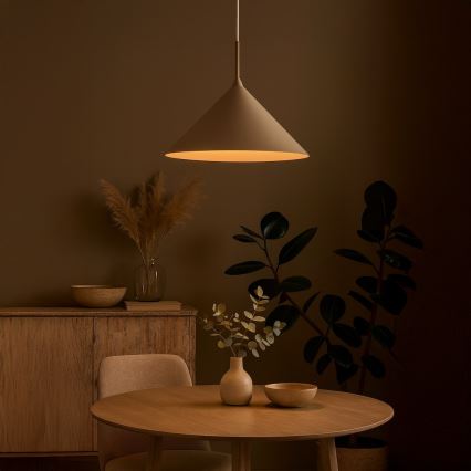 Suspension sur câble CAPITAL 1xGX53/15W/230V Ø 46 cm taupe