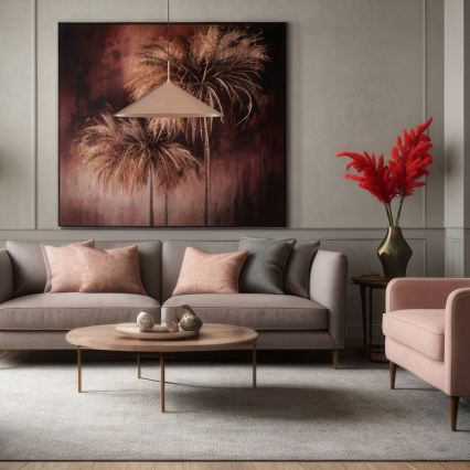 Suspension sur câble CAPITAL 1xGX53/15W/230V, Ø 60 cm, finition or rose