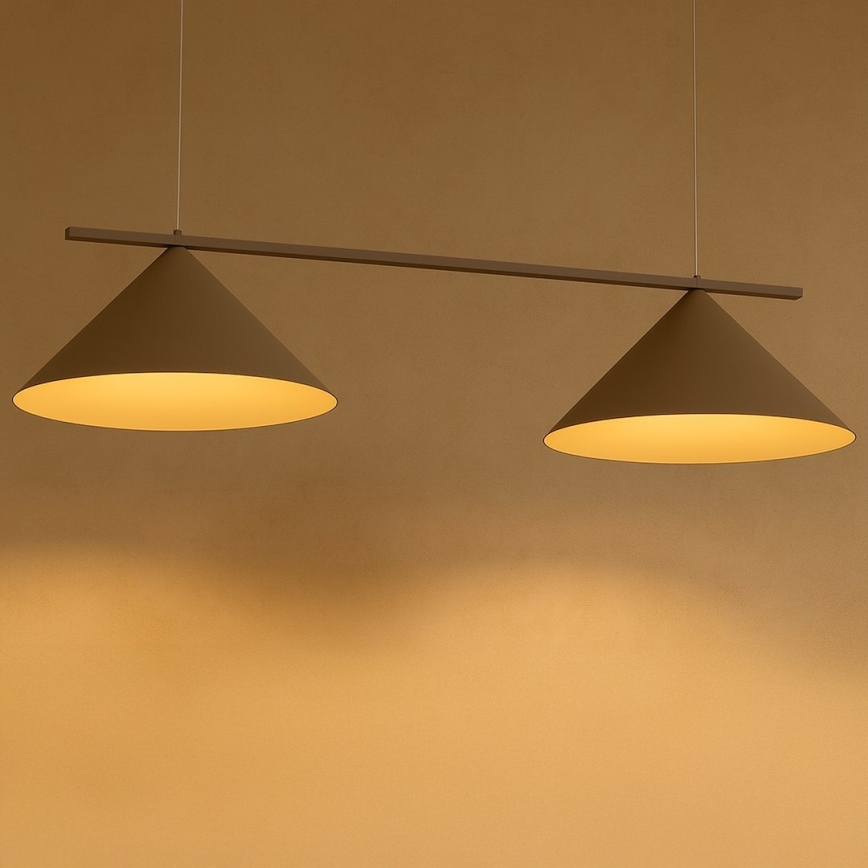 Suspension sur câble CAPITAL 2xGX53/15W/230V beige