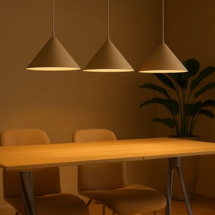 Suspension sur câble CAPITAL 3xGX53/15W/230V beige