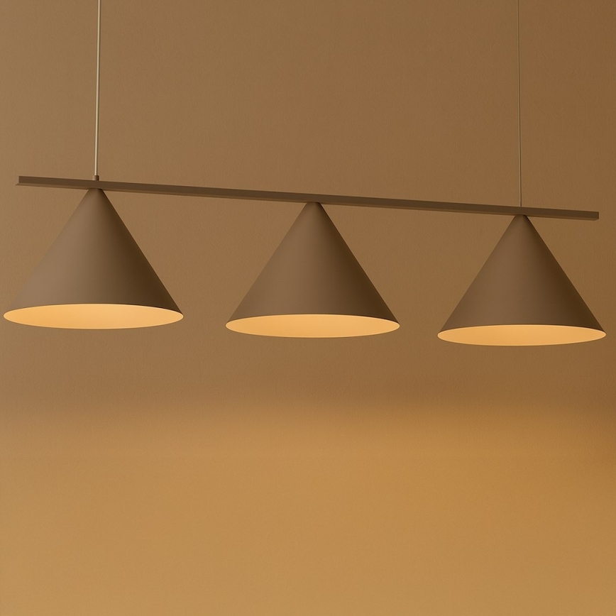 Suspension sur câble CAPITAL 3xGX53/15W/230V beige