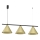 Suspension sur câble CAPITAL 3xGX53/15W/230V, finition dorée