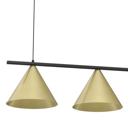 Suspension sur câble CAPITAL 3xGX53/15W/230V, finition dorée