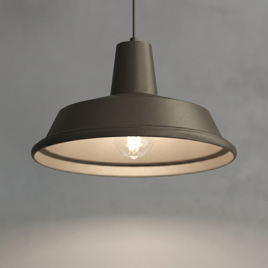 Suspension sur câble CLASS 1xE27/15W/230V bronze