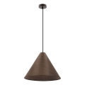 Suspension sur câble CONO 1xE27/40W/230V, placage en acajou