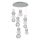 Suspension sur câble CREMONA LED/34W/230V 3000K chrome mat