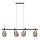 Suspension sur câble DENSO 4xG9/5W/230V chrome noir/cuivré