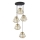Suspension sur câble DIAMOND 5xE27/15W/230V noir/doré