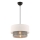 Suspension sur câble ECHO 1xE27/60W/230V crème/gris