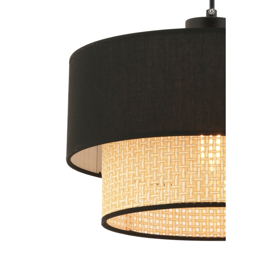 Suspension sur câble ECHO 1xE27/60W/230V noir/beige