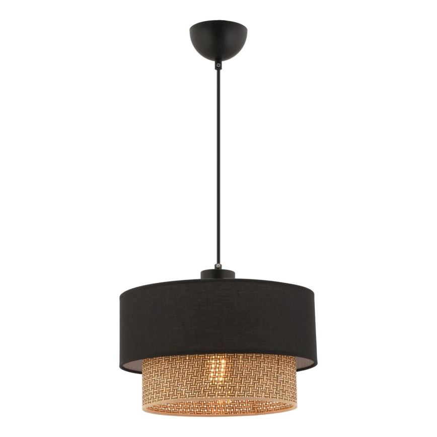 Suspension sur câble ECHO 1xE27/60W/230V noir/marron