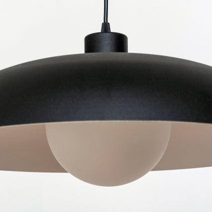 Suspension sur câble ECLIPSE 1xE27/15W/230V noir/blanc