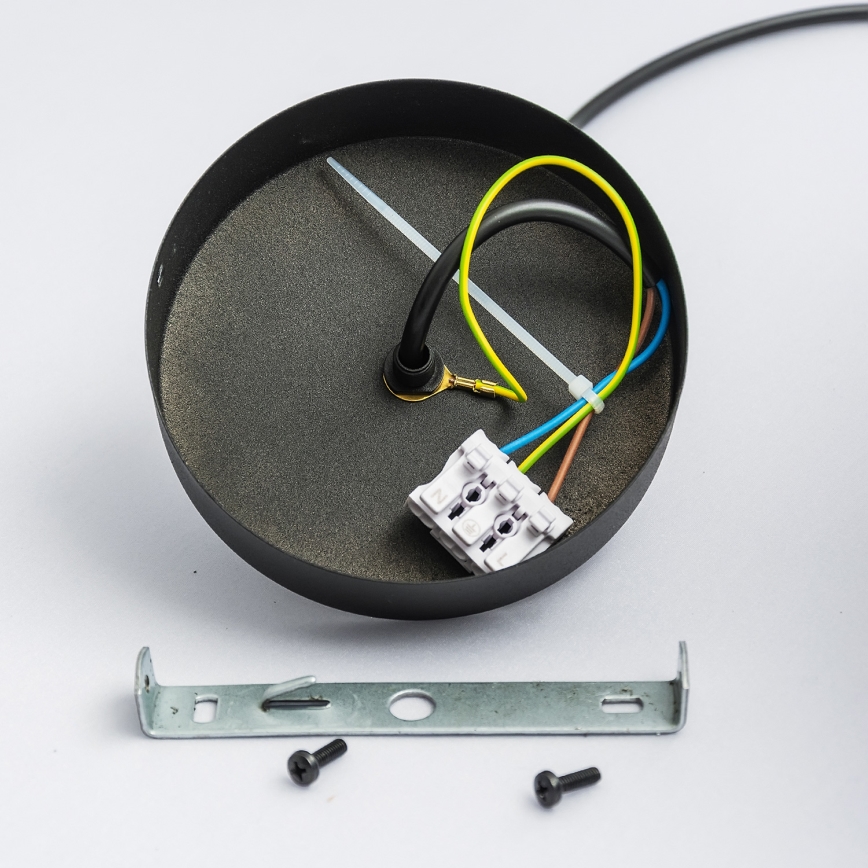 Suspension sur câble ECLIPSE 1xE27/15W/230V noir/blanc