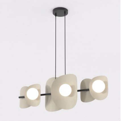 Suspension sur câble ELEMENTI 6xG9/8W/230V beige