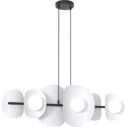 Suspension sur câble ELEMENTI 6xG9/8W/230V grise