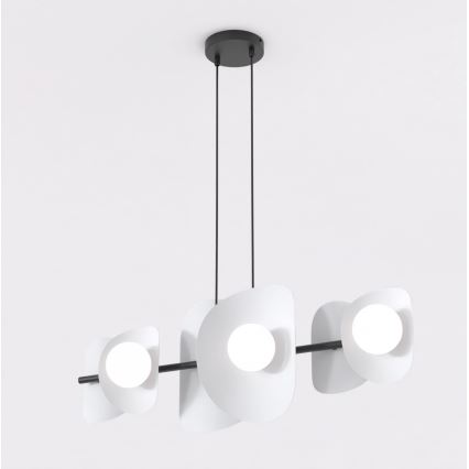 Suspension sur câble ELEMENTI 6xG9/8W/230V grise